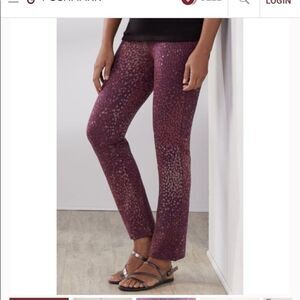 SOFT‎ SURROUNDINGS Printed Ponte Ankle Pant S